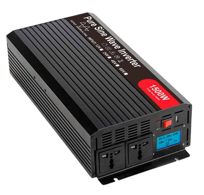 1500w/3000watt Peak 12V DC to 110V AC car truck power inverter converter Digital 