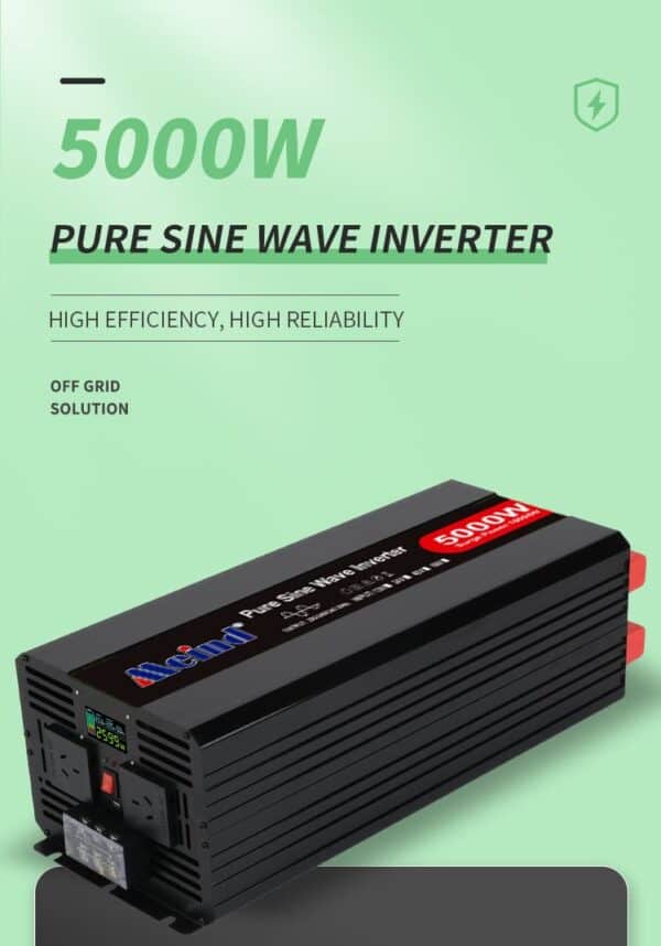 5000 Watt Converter nverter Pure Sine Wave with LCD Display