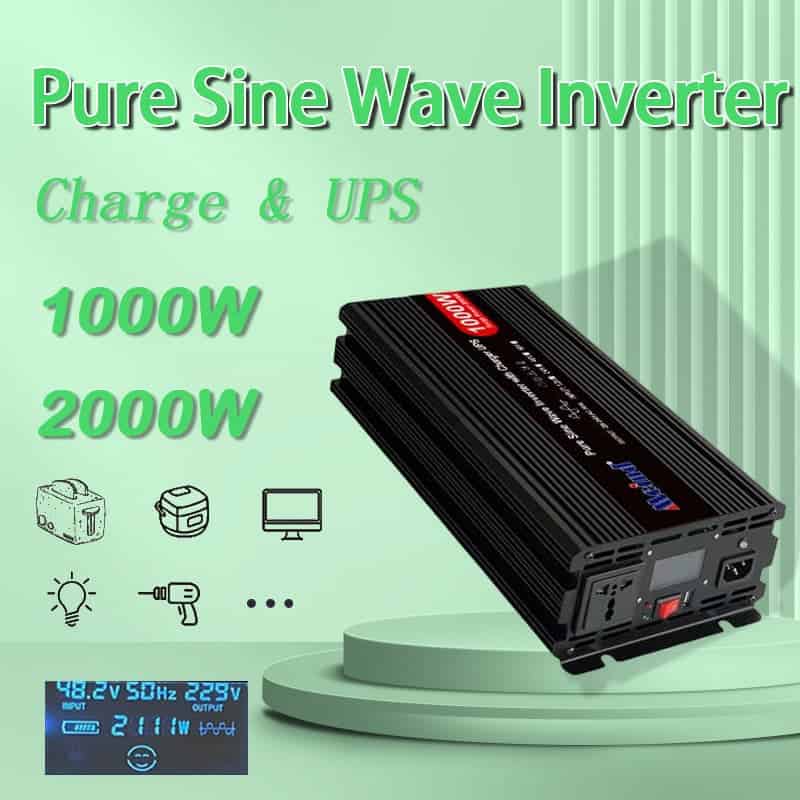 1000W Pure Sine Wave Inverter Charger | RNG-INVT-1000-12V-C-US