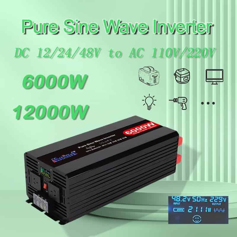 Inverter 12V - 220V, 3000W/6000W - Ebatt